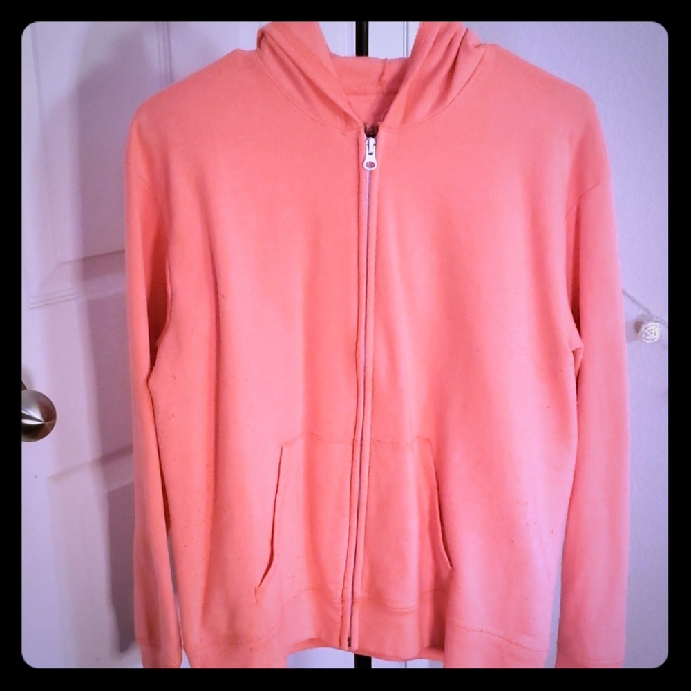 Peach Hanes Zip Up Jacket